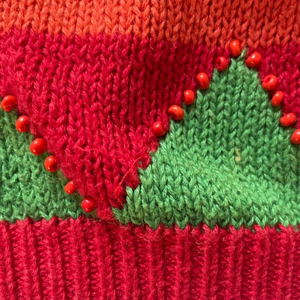 Colorful Vintage Funky Gladys Bagley Sweater Small - Picture 6 of 10